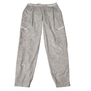 Athleta Joggers 4 Venture Printed‎ Pants Viper Grey Cargo Casual Hiking Trail